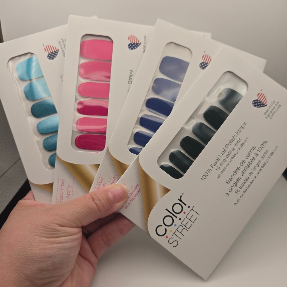 Color Street Nail Polish Strips Bundle Wow In Macau Wood You Rather 4pk